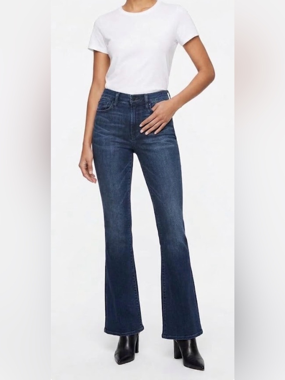 FRAME Denim Le High Flare Jeans in Dark Wash Size 28